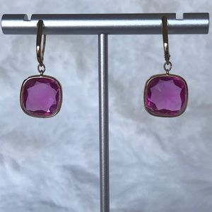 Pink Jeweled Dangly Earrings